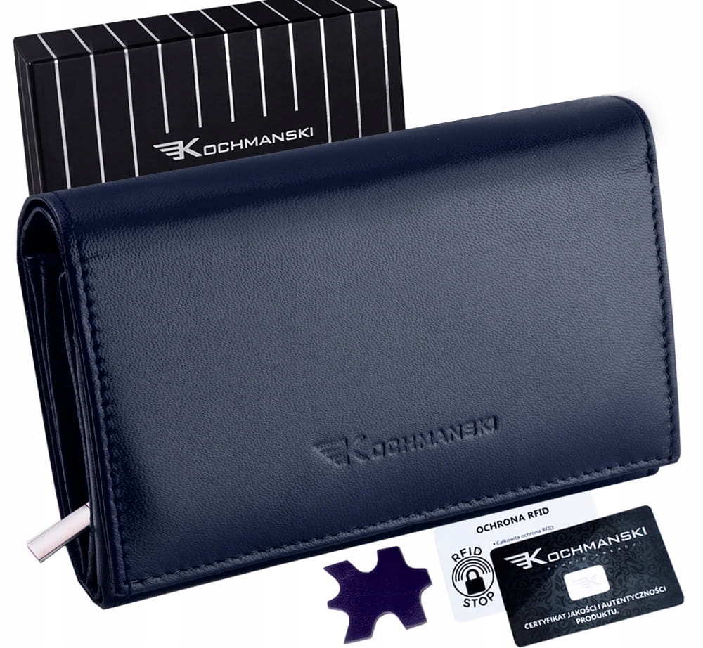 Peňaženka - Portfólio Kochmanski Prírodná koža Navy Blue K -57006 - Dámsky produkt