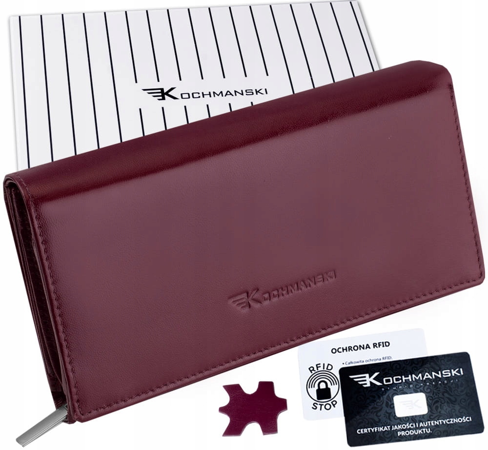 Peňaženka - Kochmanski peňaženka Prírodná koža červená K -5245 - Dámsky produkt