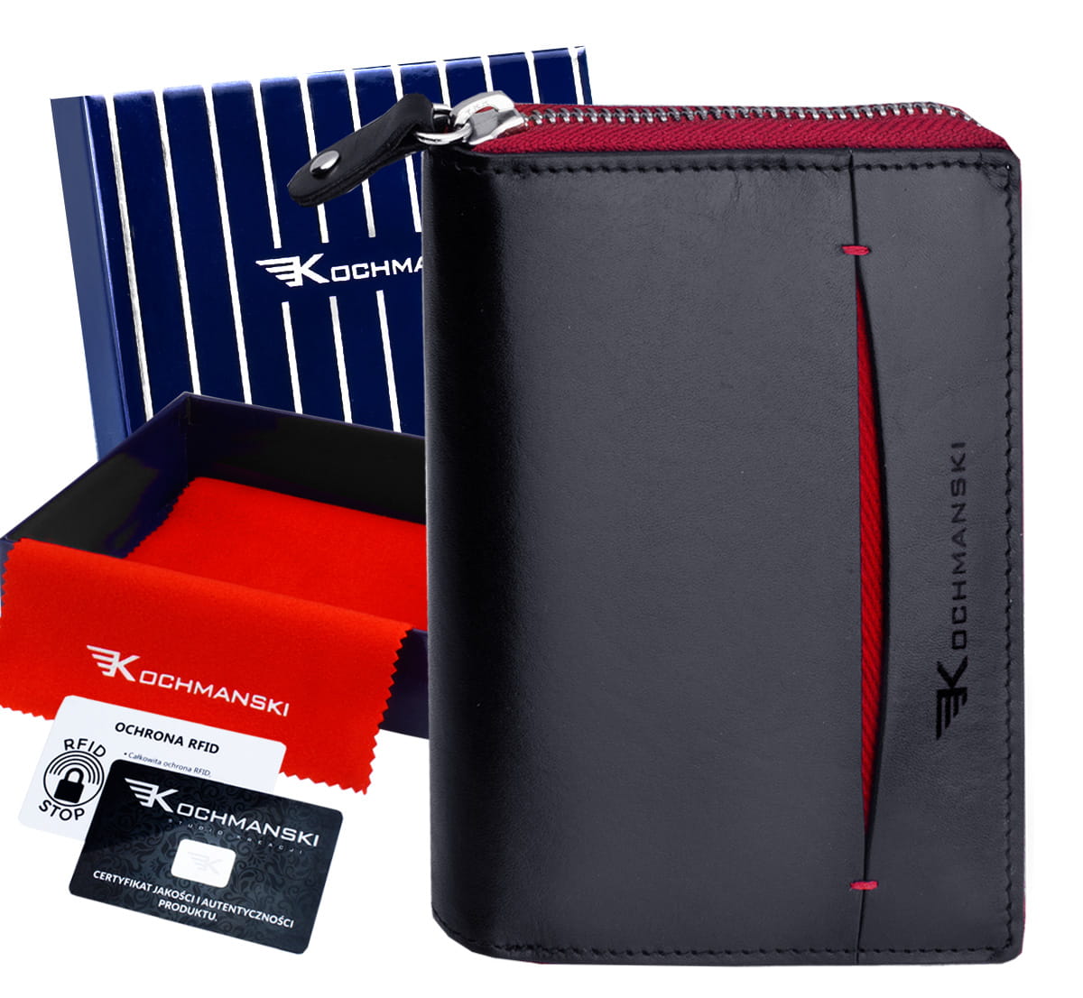 Peňaženka - Portfólio Kochmanski Prírodná koža Navy Blue K -450 - Pánsky produkt