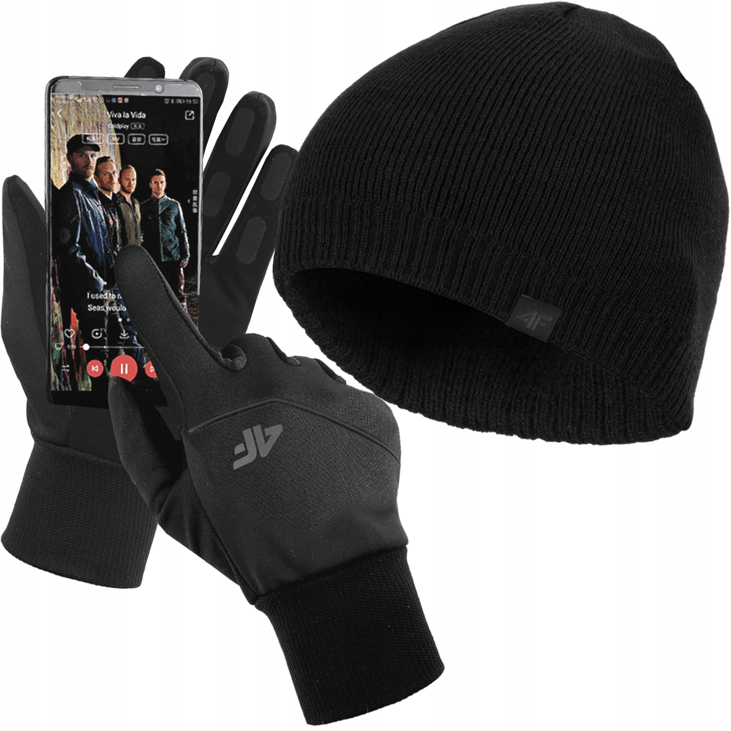 Zimná čiapka čiapka 4f čierna. XL