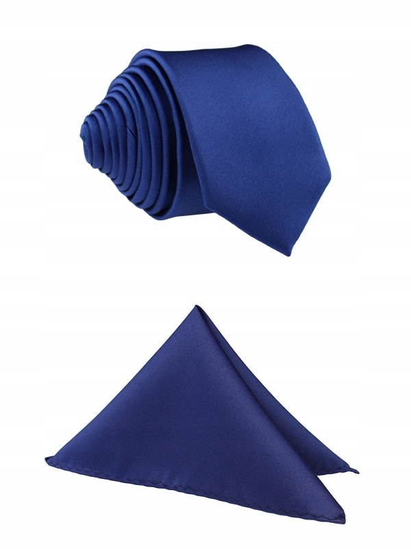 Úzka kravata Tissino Polyester Navy modrá