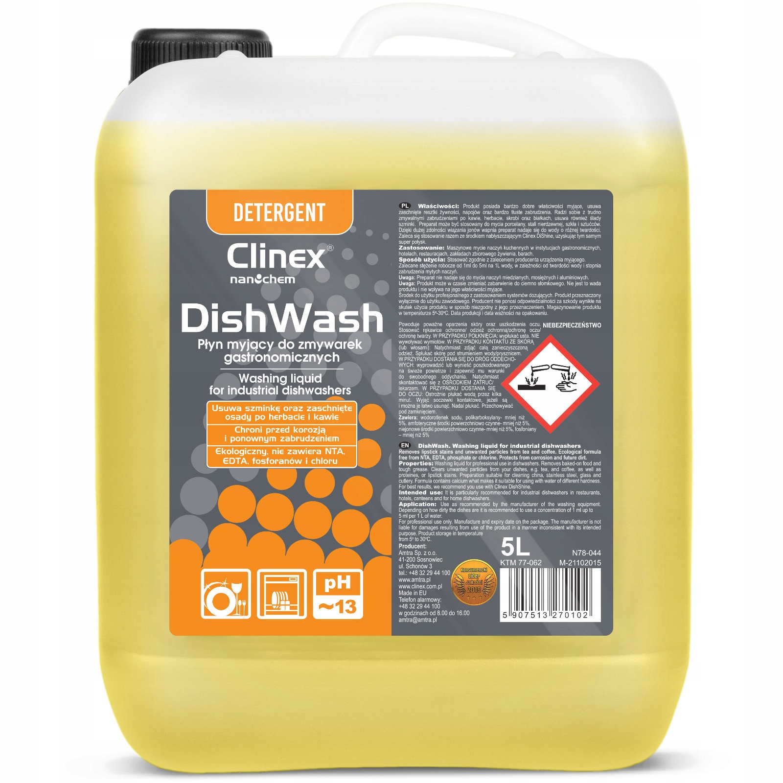 Koncentrát na gastronomické riady 5L CLINEX