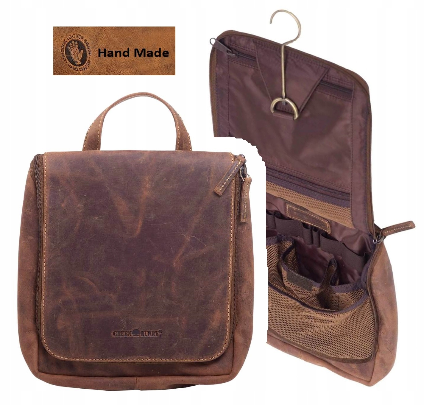 Kozmetičko Greenburry kozmetička vintage hnedá