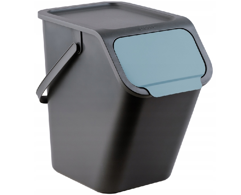 Bini odpadový segregačný kôš 25 l Čierny papier