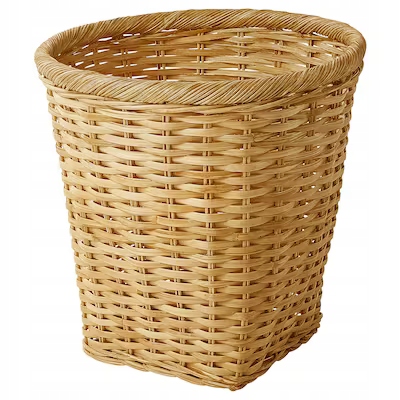 Odpadový košík hnedý ratan Trummis ikea