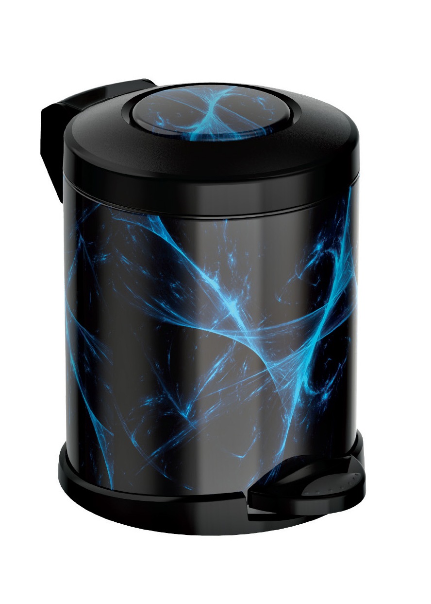 Darbish Bin 5L Modro-čierna oceľ