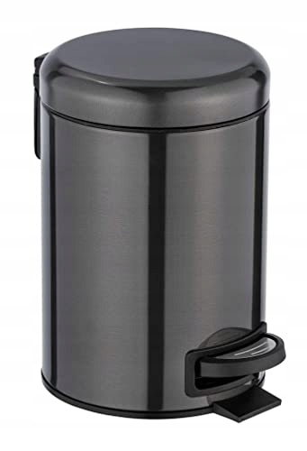 Wenko odpadky bin leman kovová čierna 3 l