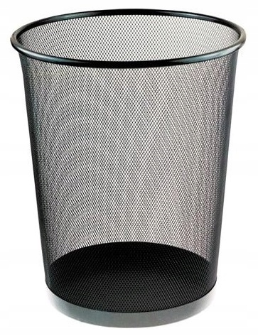Kôš s kovovou sieťou pre papier 19 litrov čierna