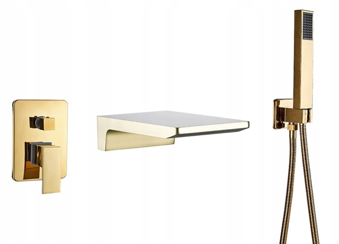 Klepnite na batériu vane Gold V9 Golden V9 Waterfall Effect