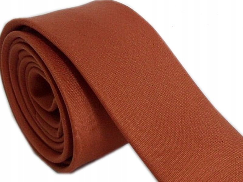 Úzka kravata Polish Producent Orange Polyester