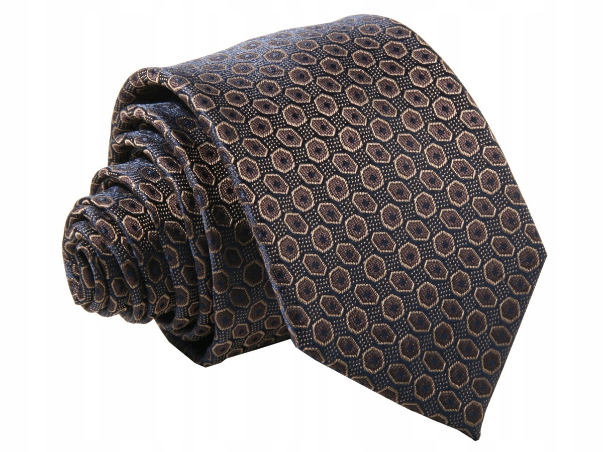 Jacquard TIE-Brown v záplatách [2280]