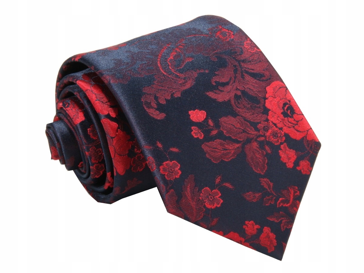 Jacquard TIE-Red Flowers [2301]