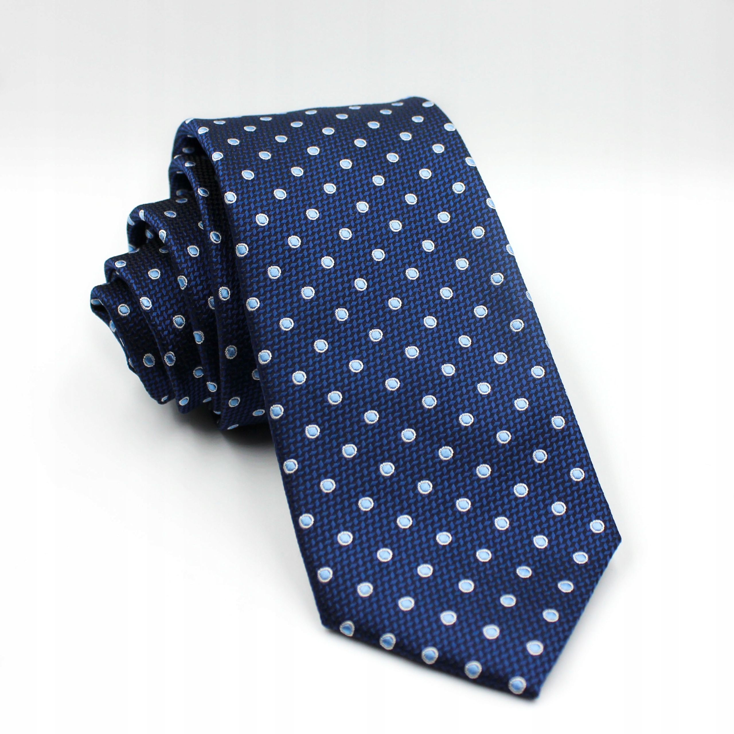 Elegantná kravata Jacquard s bodkovým granátovým jablkom