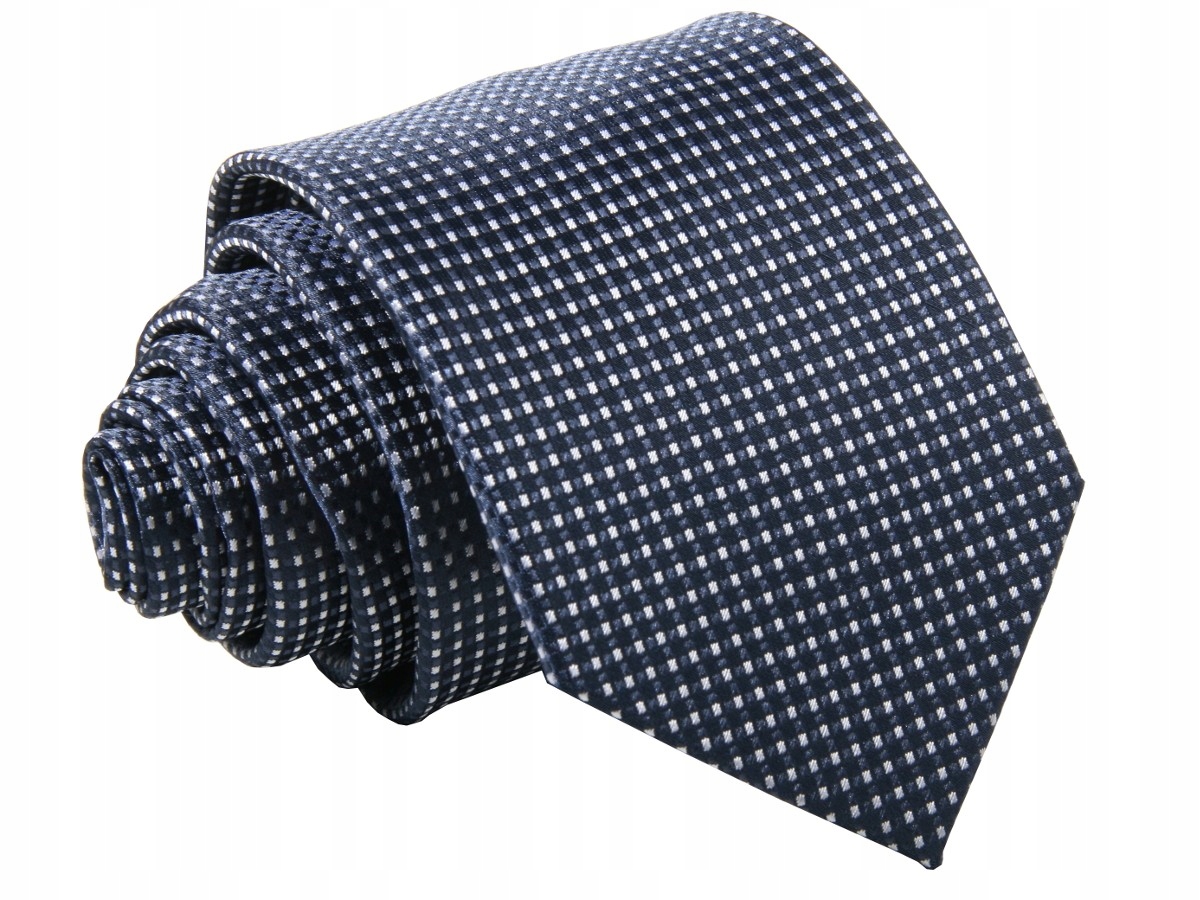Jacquard Tet-Navy Blue s bielym [2283]