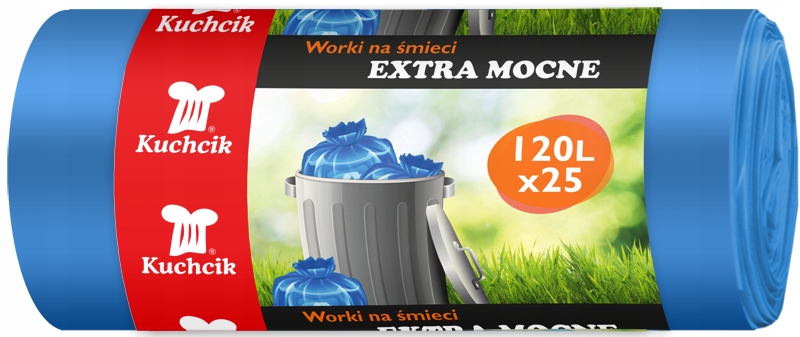 Kuchcikské vrecia na odpadky / 120 l / extra silné 25 ks /