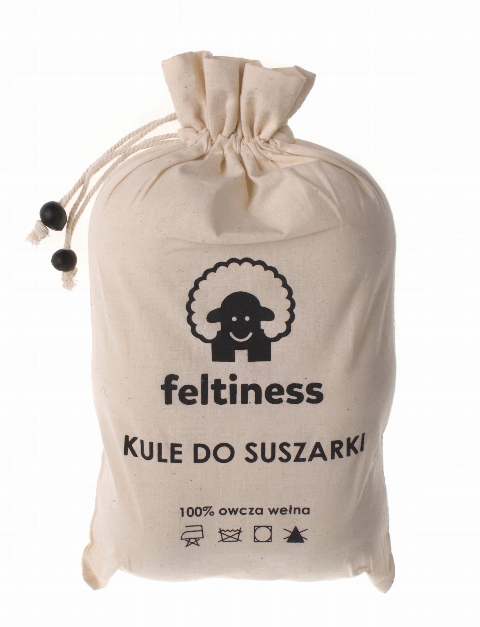 Guľky pre sušičku Prírodná ovčie vlna 100% 6 ks.