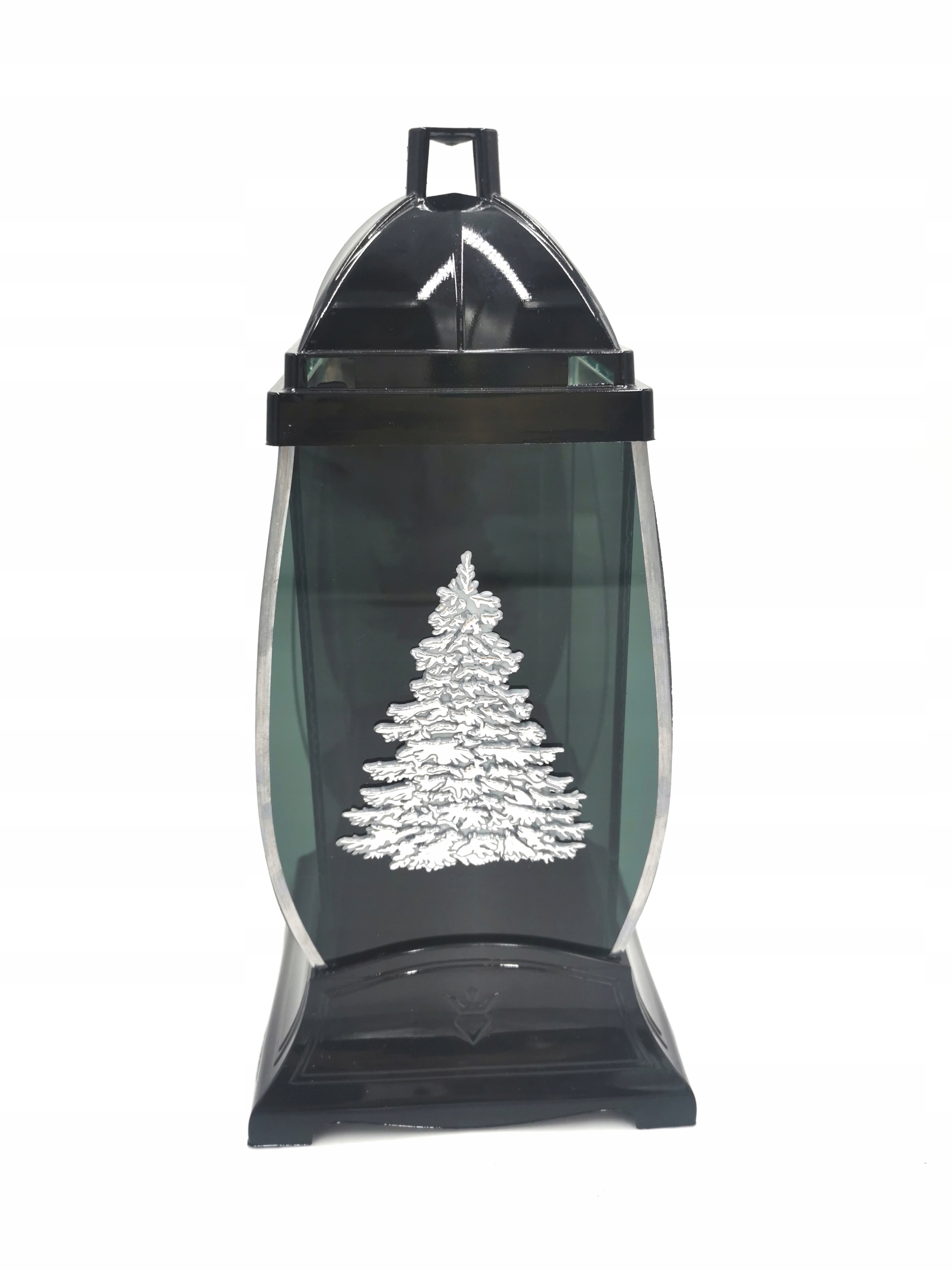 Svietnik, lampáš - Kaplnka strieborný vianočný stromček vianočná lampa