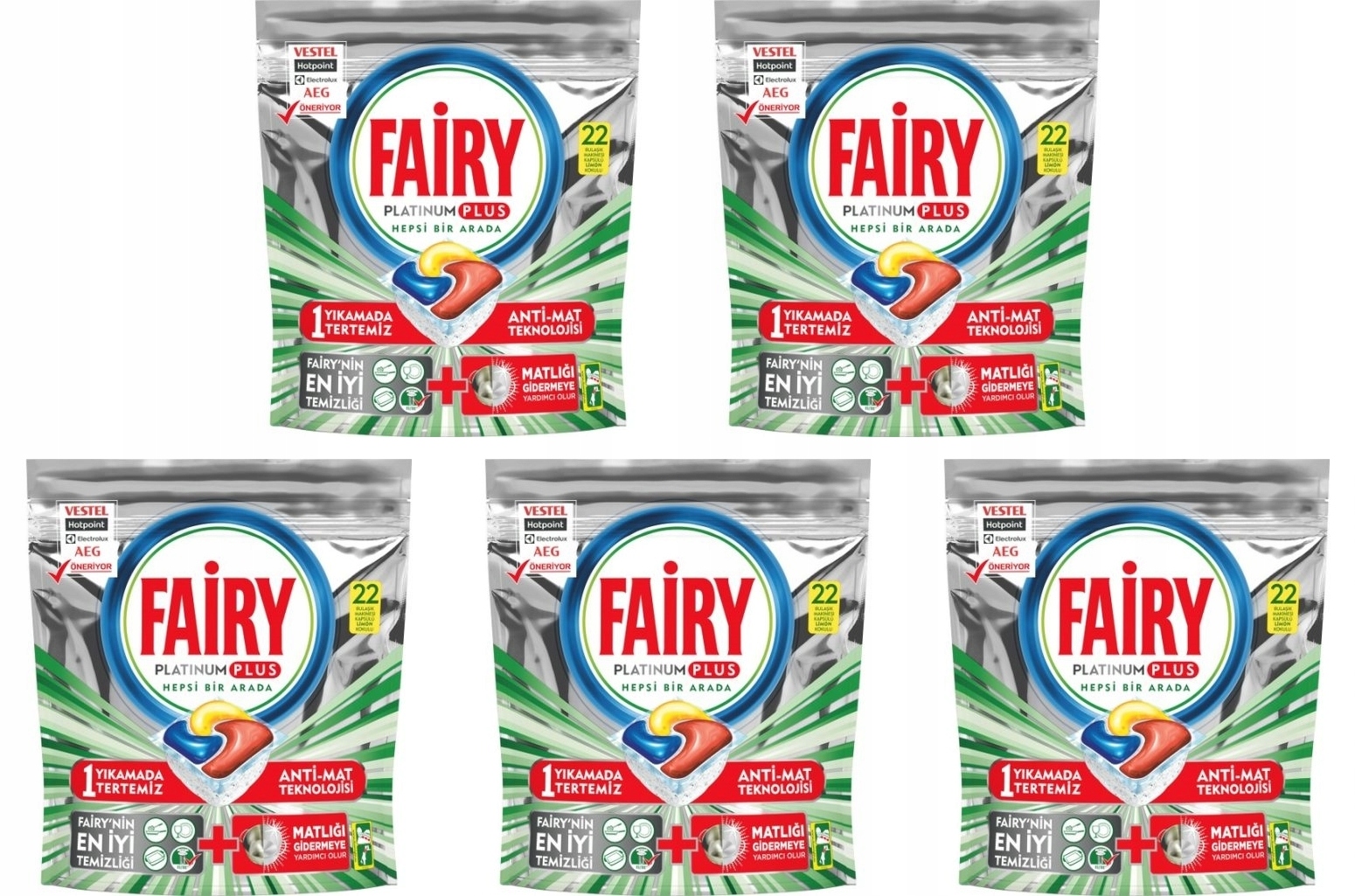 FAIRY PLATINUM PLUS Citrónové kapsuly 110 ks.