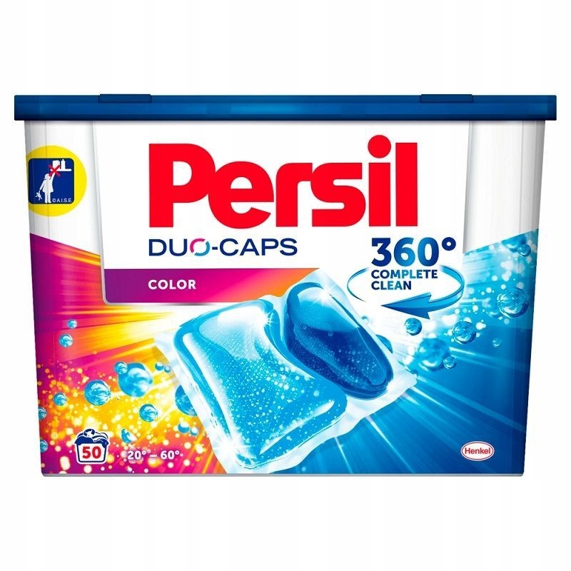 Pracie kapsuly a tablety - Pracie kapsule Persil Duo Caps farba 50 ks