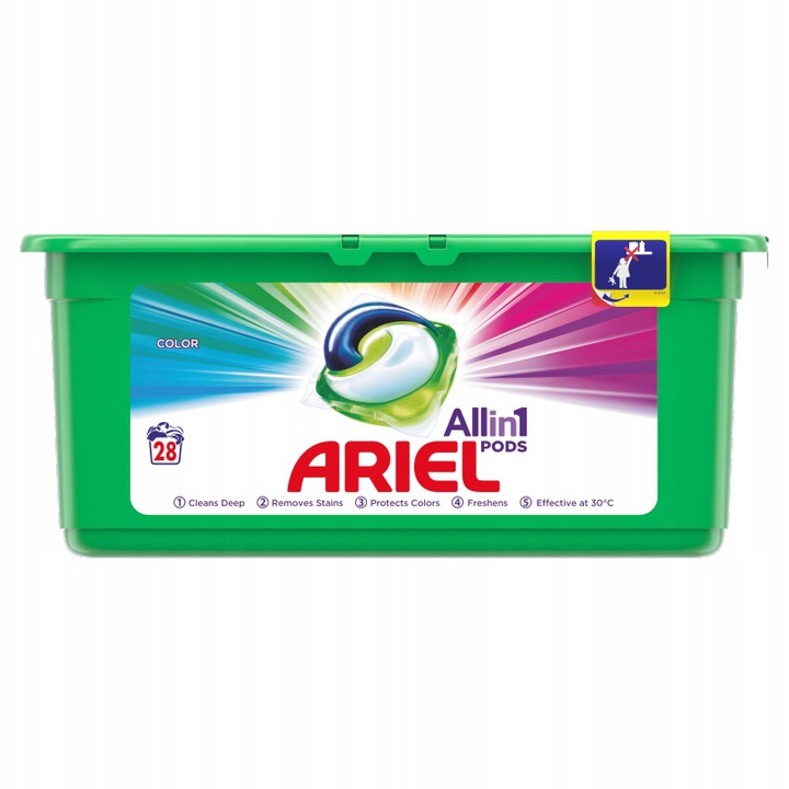 Pracie kapsuly a tablety - Umývanie kapsúl Ariel Pods Farba 35 ks 3IN1