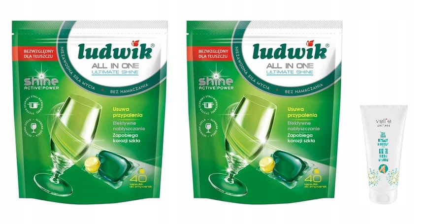 Kapsuly Umývačky riadu Ludwik All In One Lemon 40ks X2