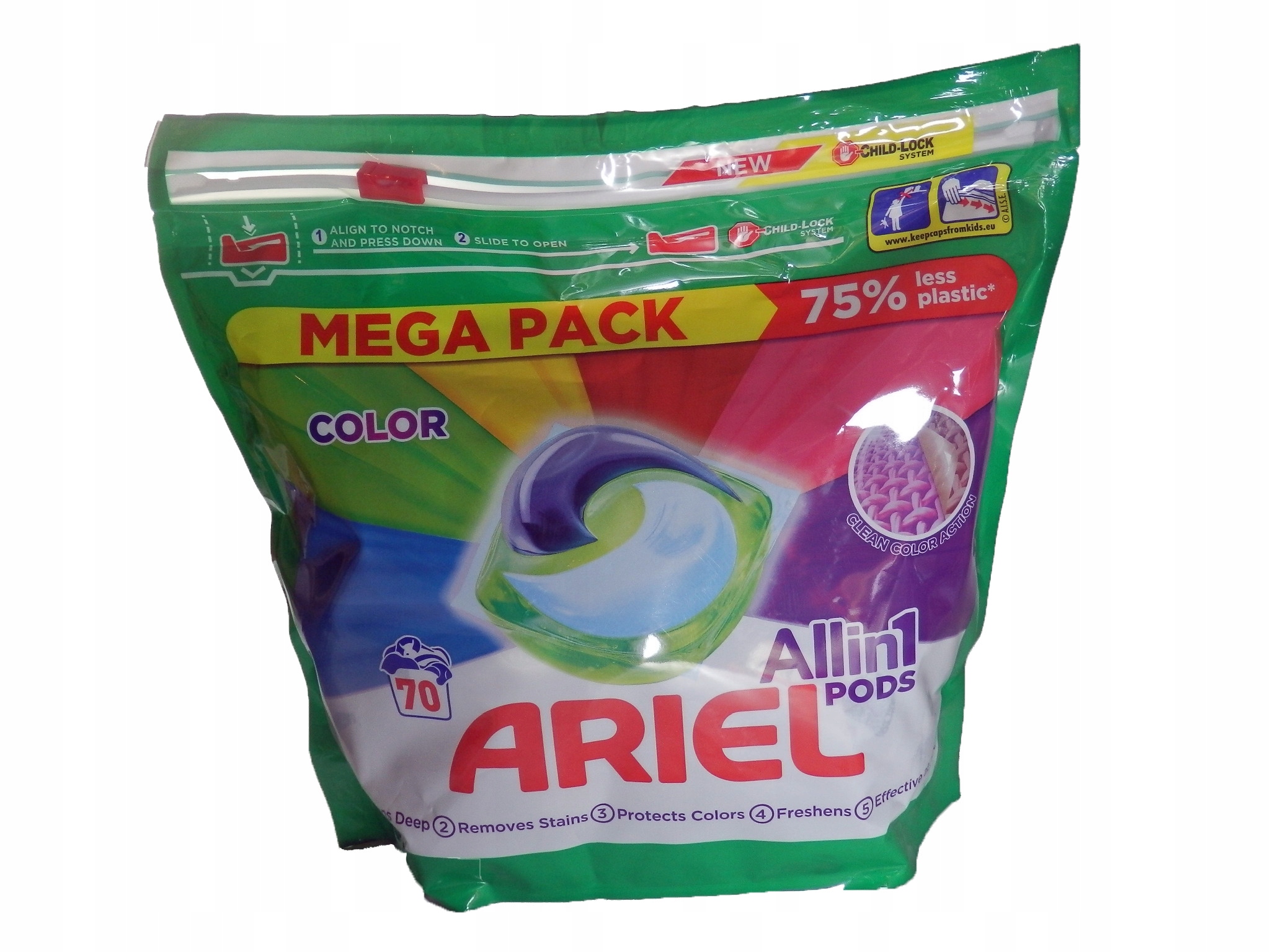 Pracie kapsuly a tablety - Ariel 3in1 Kapsuly Farba Farba Farba Pranie