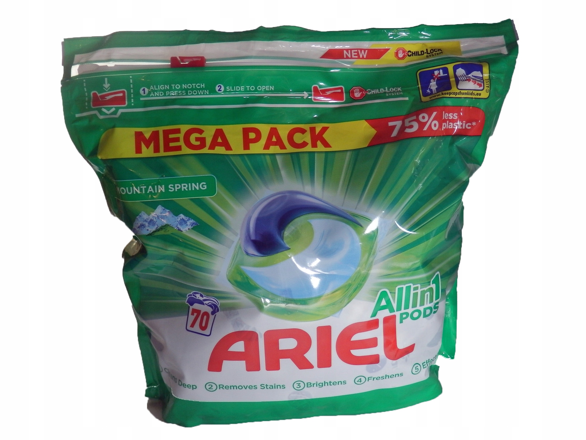 Pracie kapsuly a tablety - Ariel 3v1 kapsule na biele kapsule na pranie