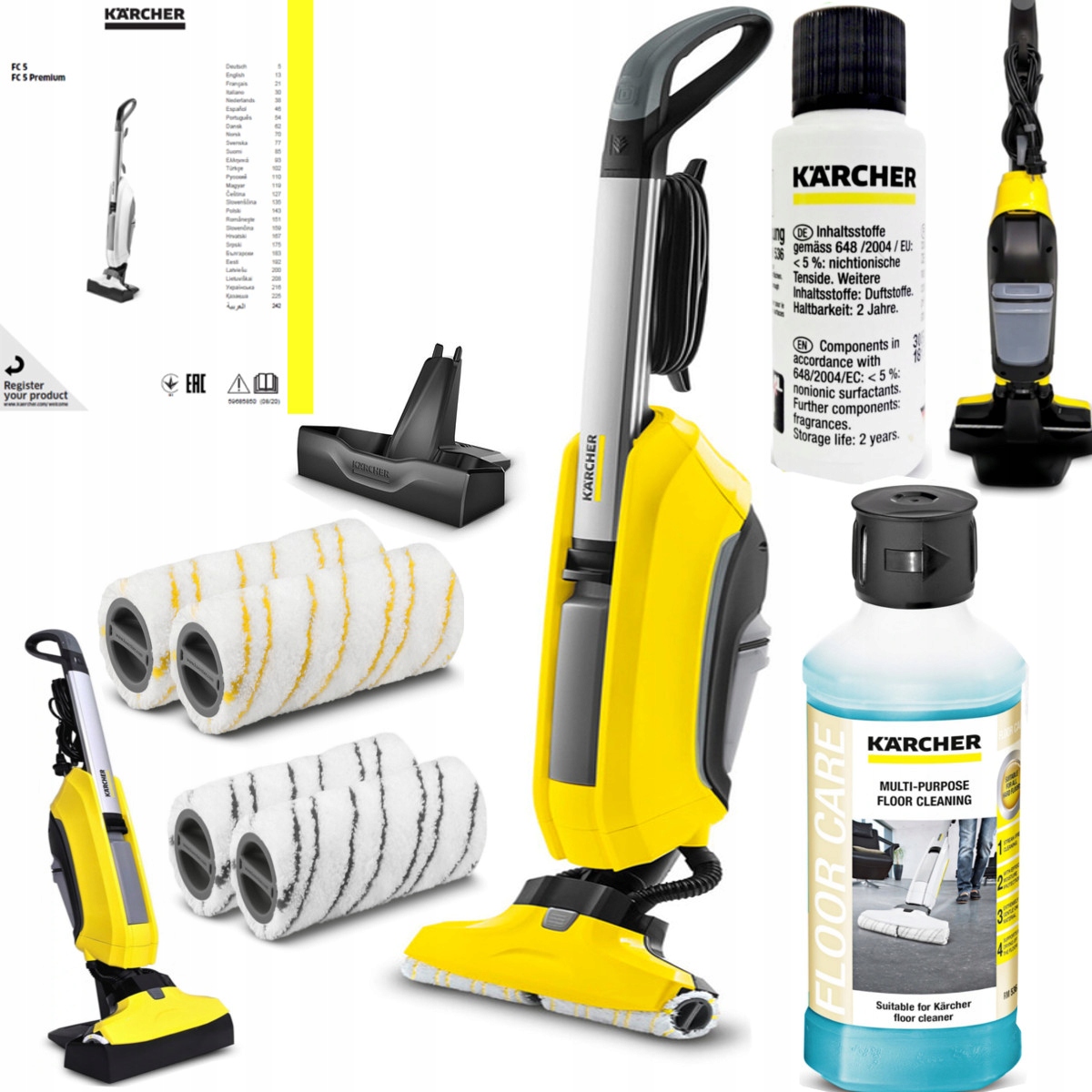ELEKTRICKÝ VYSÁVAČ Karcher FC 5 MOP KOMPLETNÁ SADA
