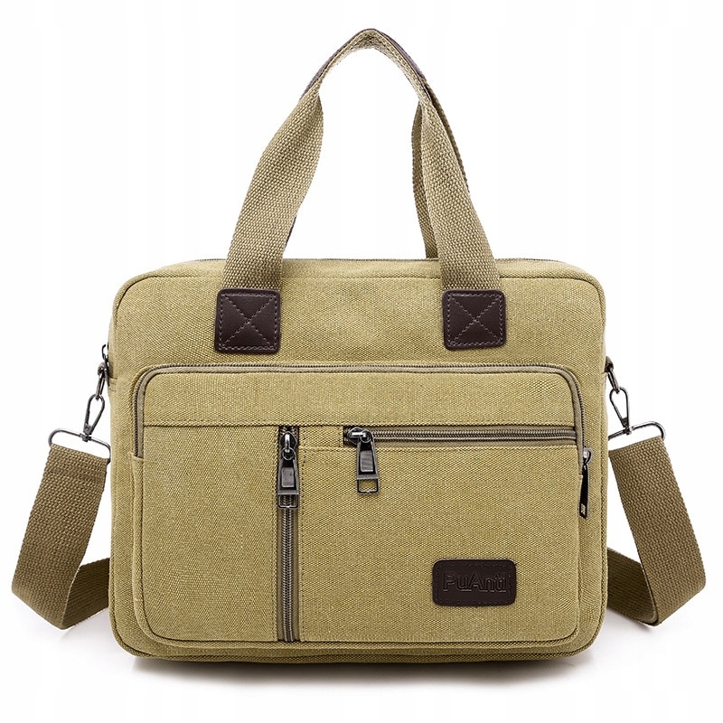 Khaki Business Men Canvas Dámsky módny priečinok t