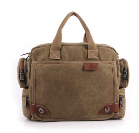 Pánske kuriérske tašky Khaki Canvas, Male Co