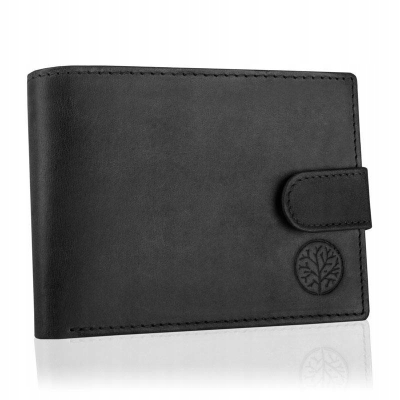 Peňaženka - Betlewski Peňaženka Prírodná koža Čierna BPM-HT-60-Men's Product