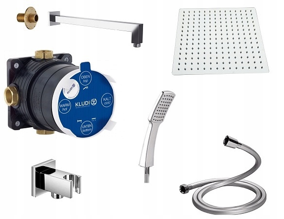 Kludi Flexx.Boxx 88011 + dažďová sprcha 20 SET Kvadr