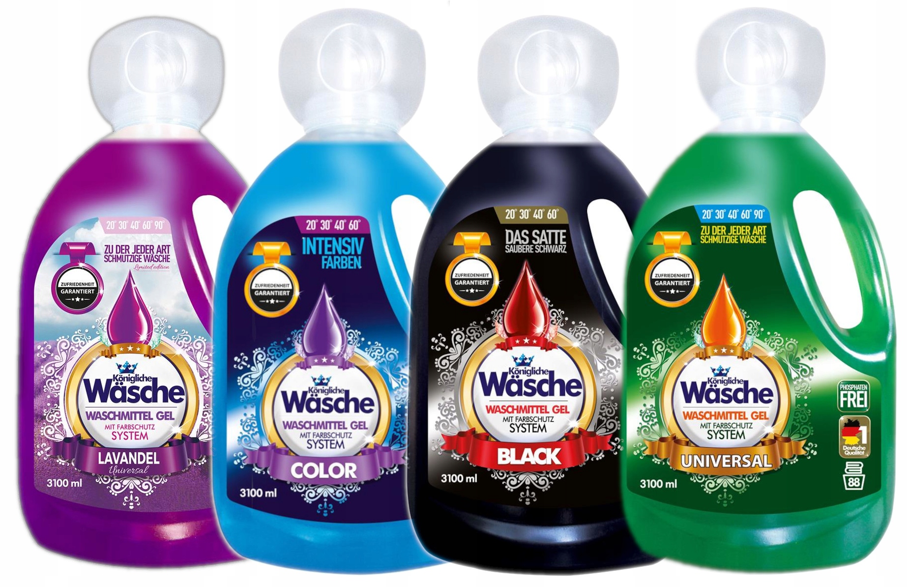 Prací gél - Königliche Wäsche Priadka Gel Mix 4x3.1L (352PR)