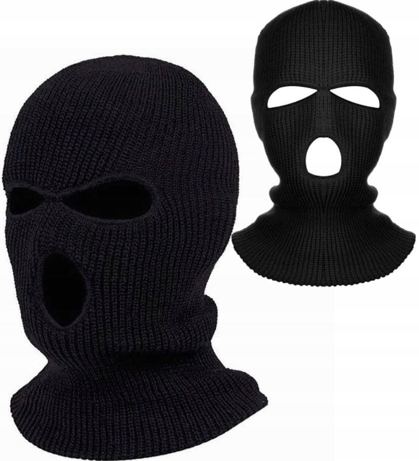 Obviňujte čiernu masku 3 tepelné otvory na zimu