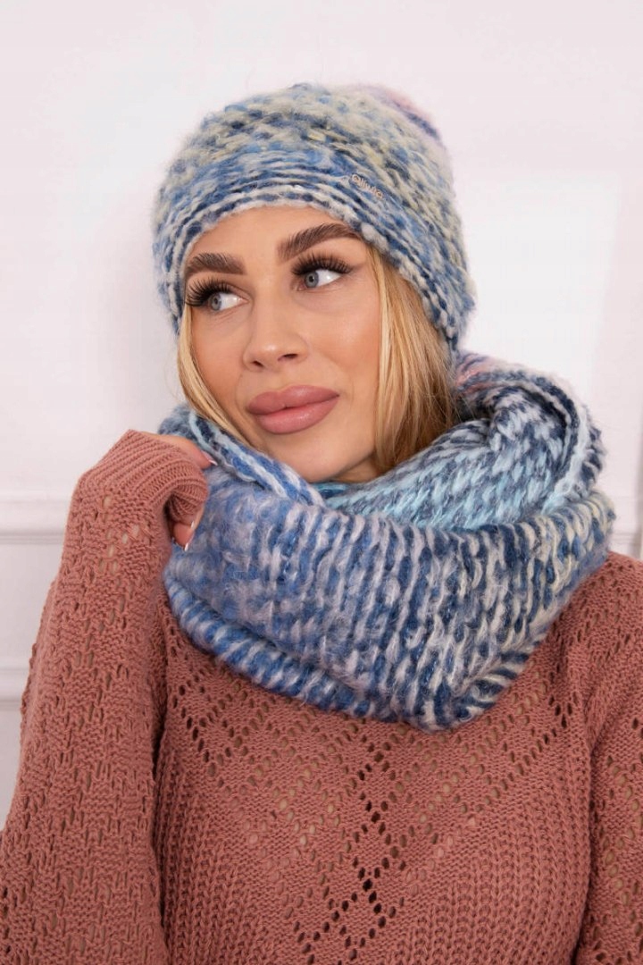 Nastavte čiapku, komín (golf) Fashionon P106 modrá, žltá