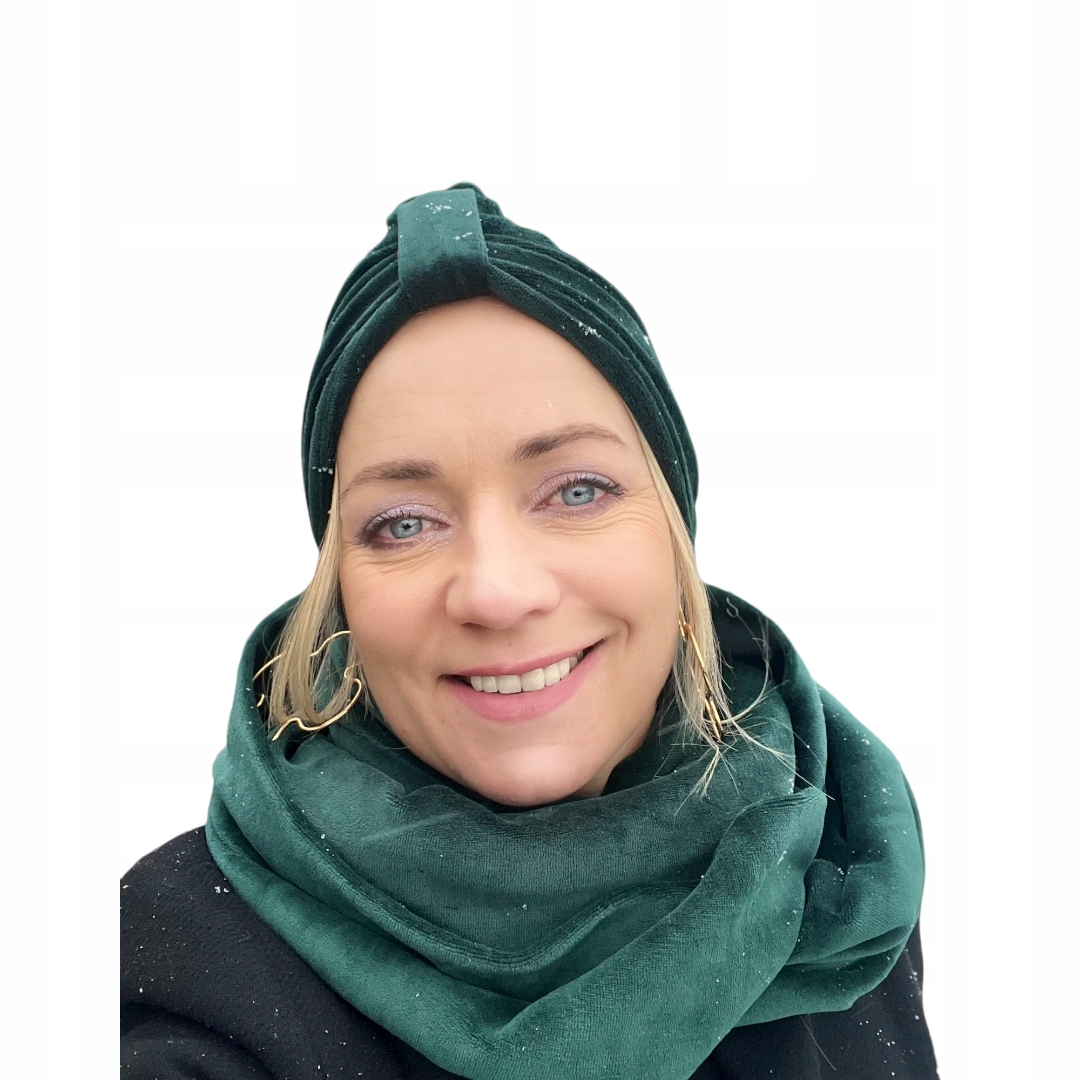 Sada klobúkov, komín (golf) Eva Design sada turban komína