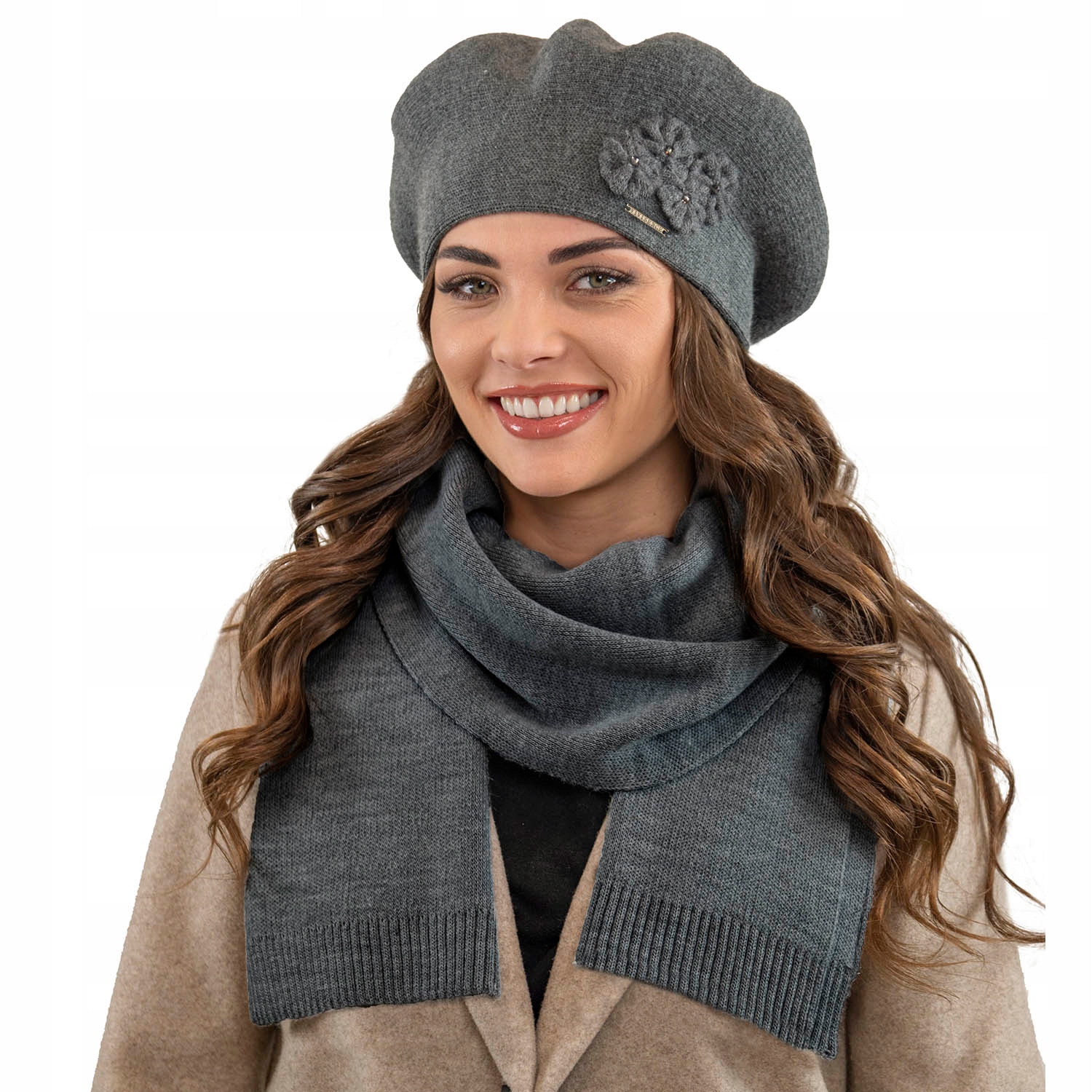 Sada čiapky, Vivisence Scarf 7006kmpl Grey
