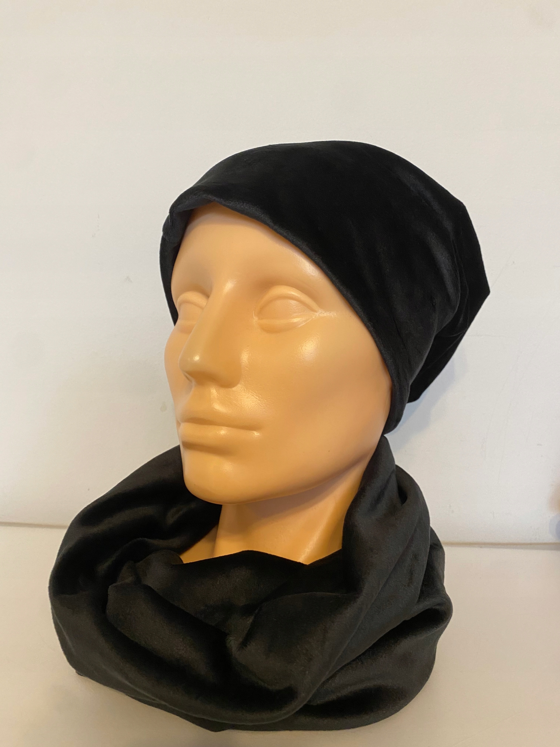 Set Cap, Chimney (Golf) Kami Set Chimney Chimney Shawl Shawl Velor Black