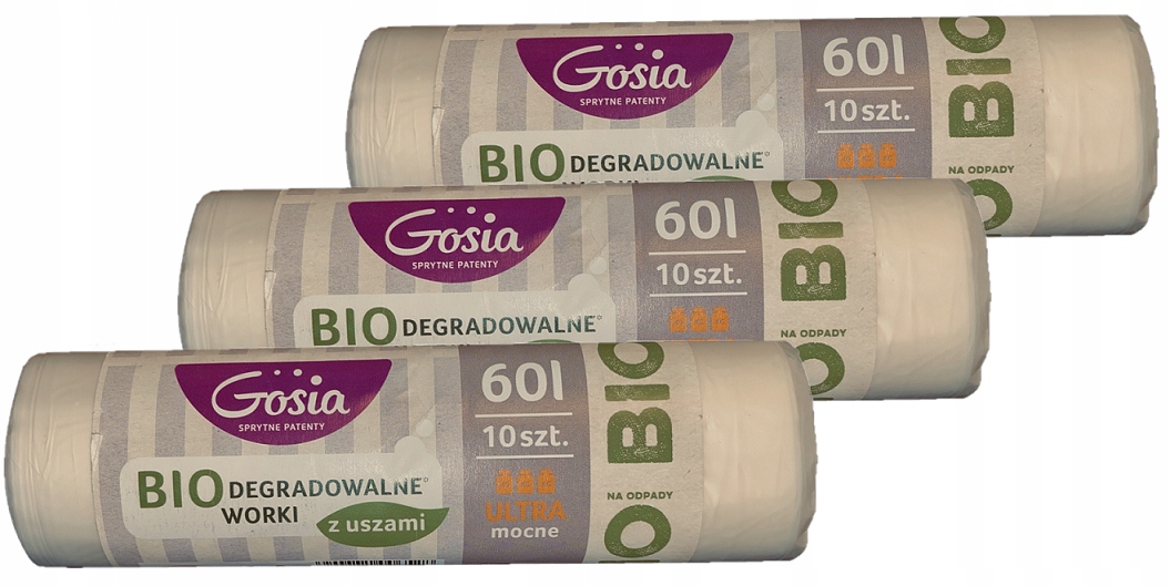 Kompostovateľné vrecia na odpadky 60LX30ks BIO
