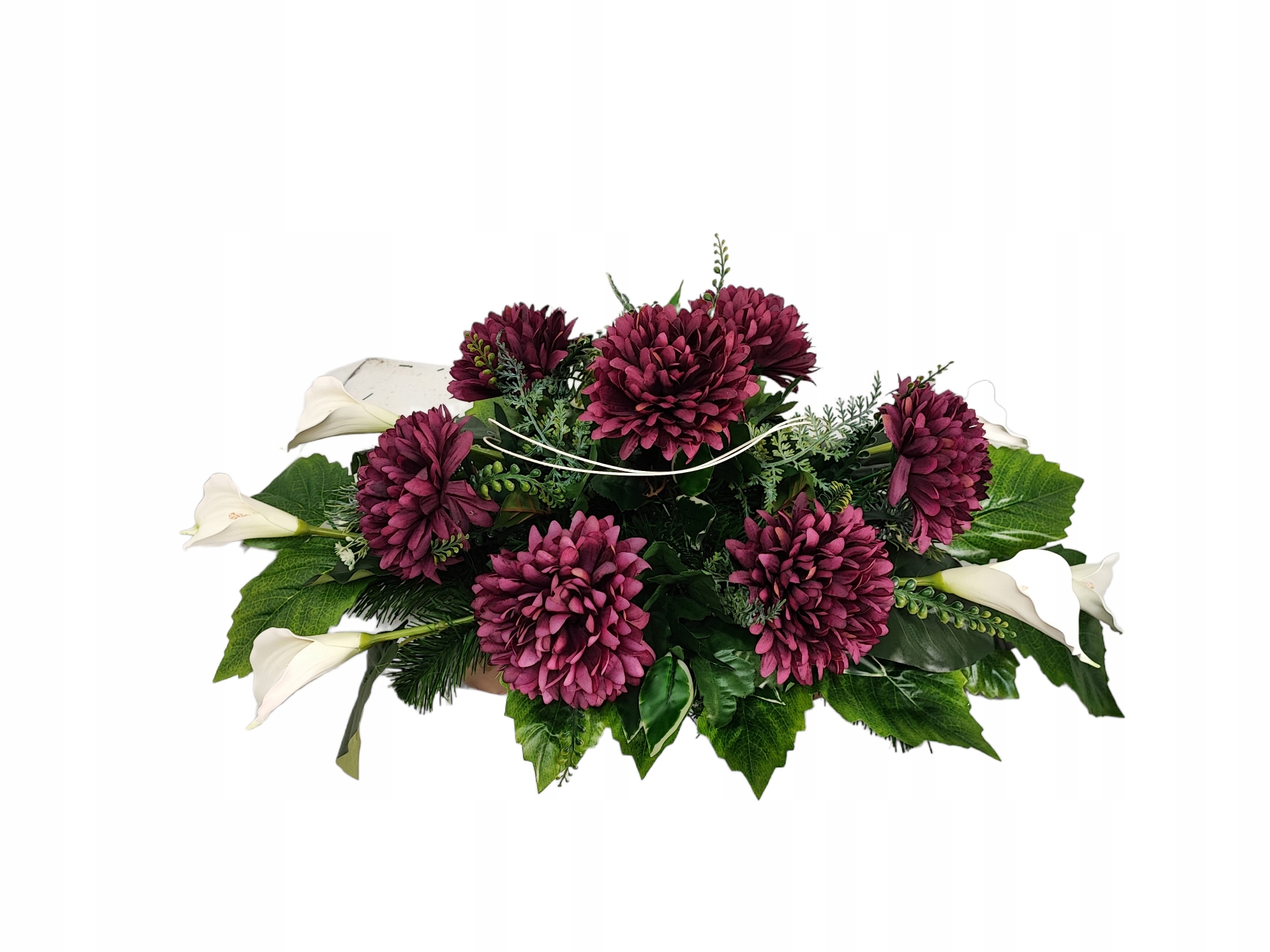 Ikebana, veniec na hrob - Zloženie pre cintorín, Chrysanthemum Tomb Reed