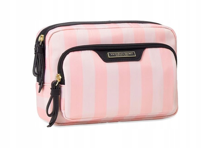 Kozmetička Victoria's Secret Glam Bag čierna, ružová