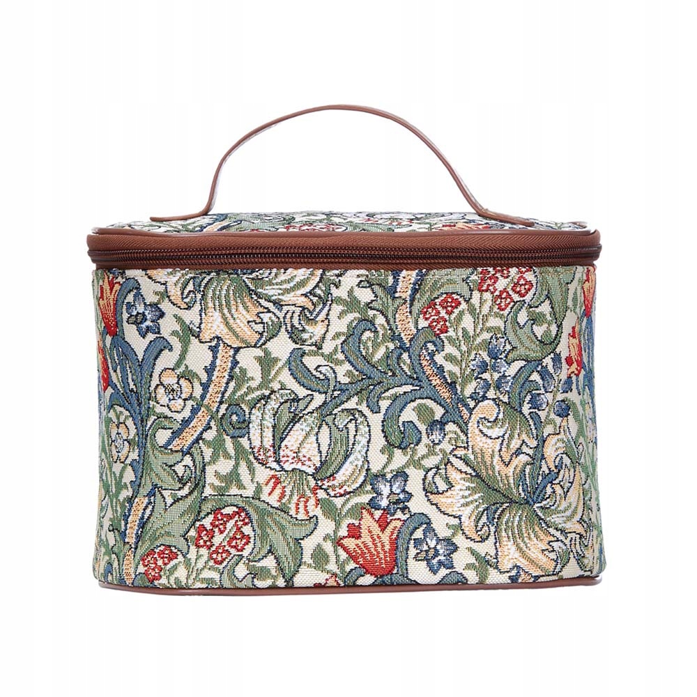 Kozmetička Signare tapiséria Vanity Bag - ranná záhradná béžová, červená, viacfarebná
