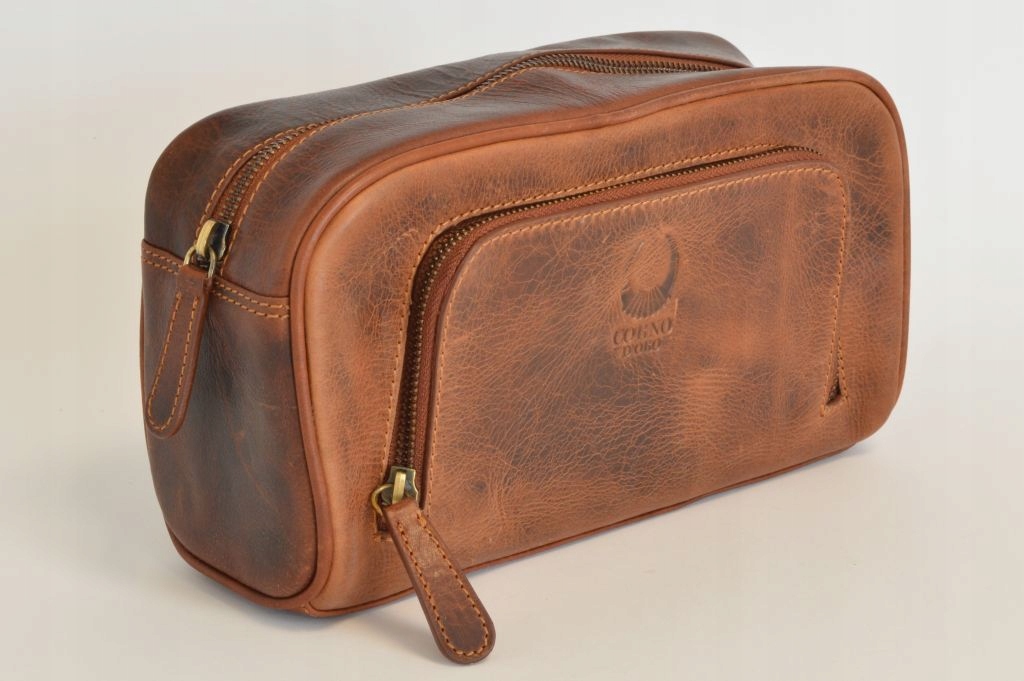 Kožená kozmetička Corno d'Oro Brown XL CD500