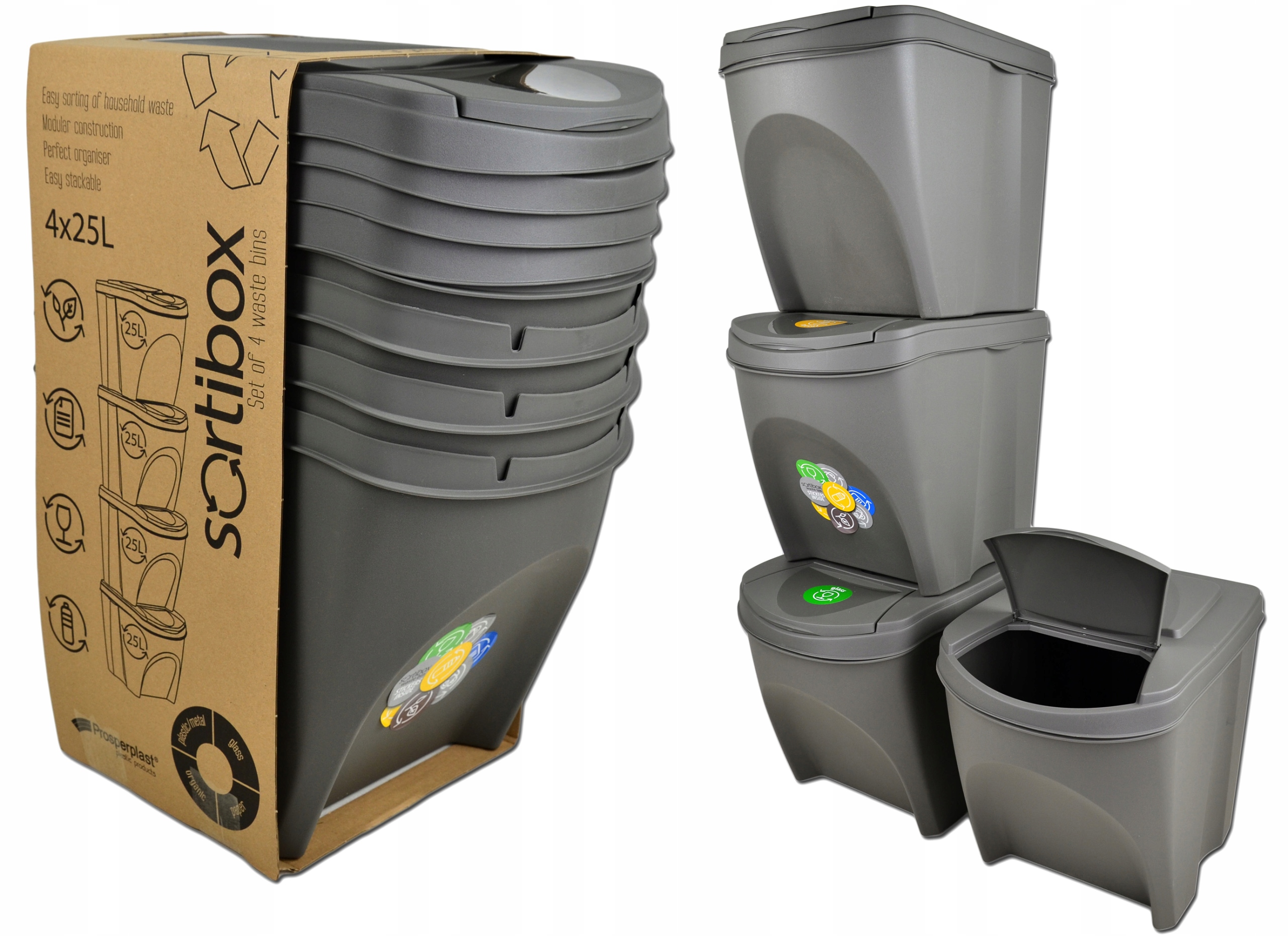 Segregácia odpadu 4x25l set