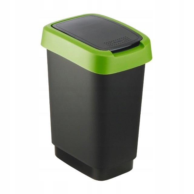 Kôš odpadu 10 l Twist Black/Green