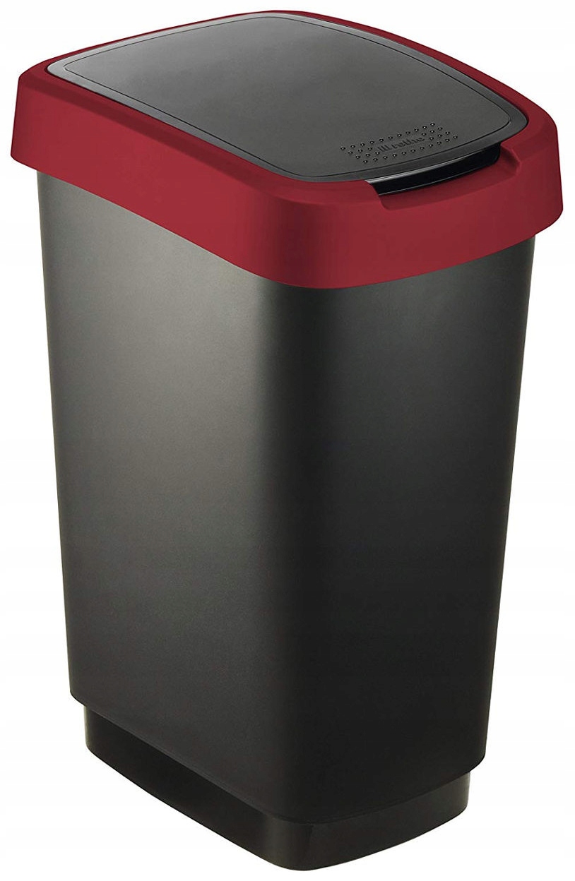Odpadky 50 l Rotho Twist čierna a červená