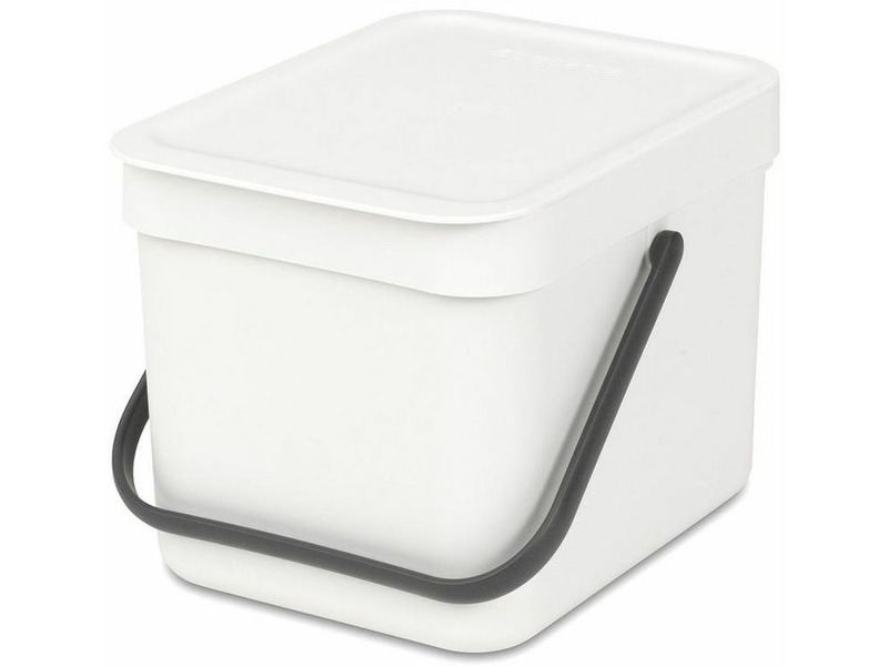 Brabantia Sort & Go 6l Gorbage Bin v bielej farbe