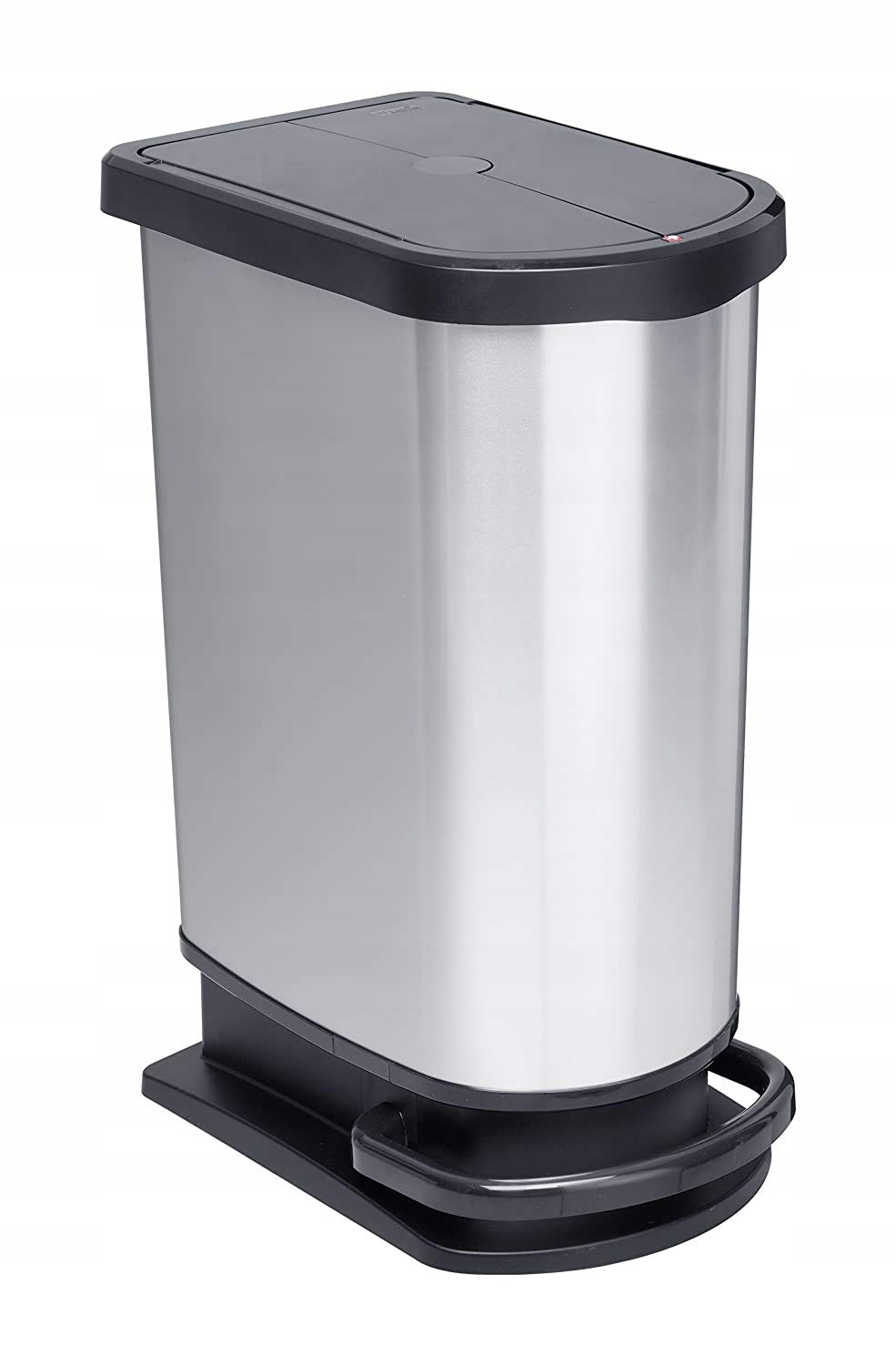 Rotho odpadkový kôš 12345 50 l Striebro