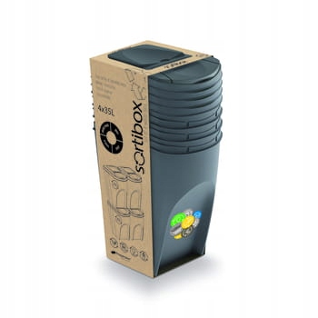 Odpadky sortibox IKWB35 set (4x35l) Šedá