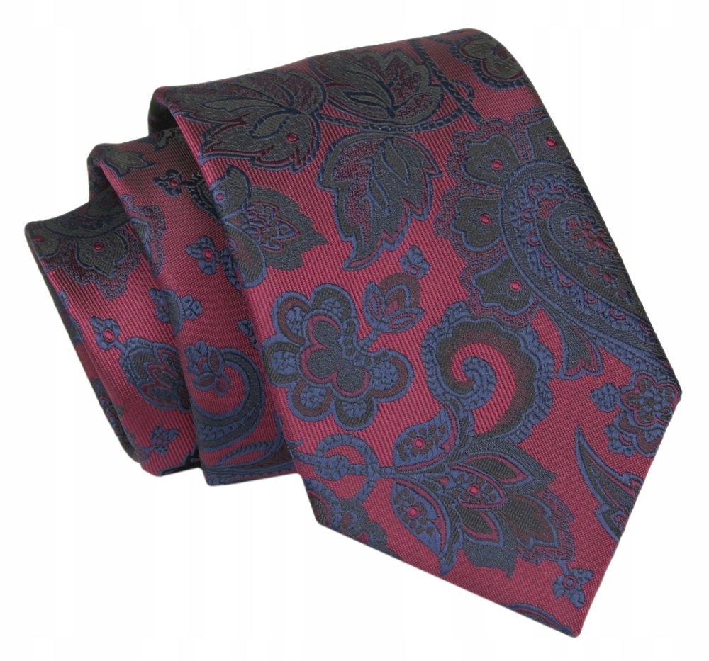 Kravata široký 456 Classic Cut Polyester White, Navy Blue, Blue